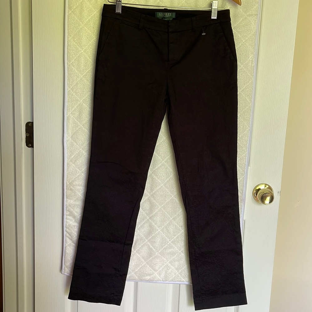 Lauren Ralph Lauren Womens Pants, Size 2P Edita Slim Leg Slimming Fit Bottoms
